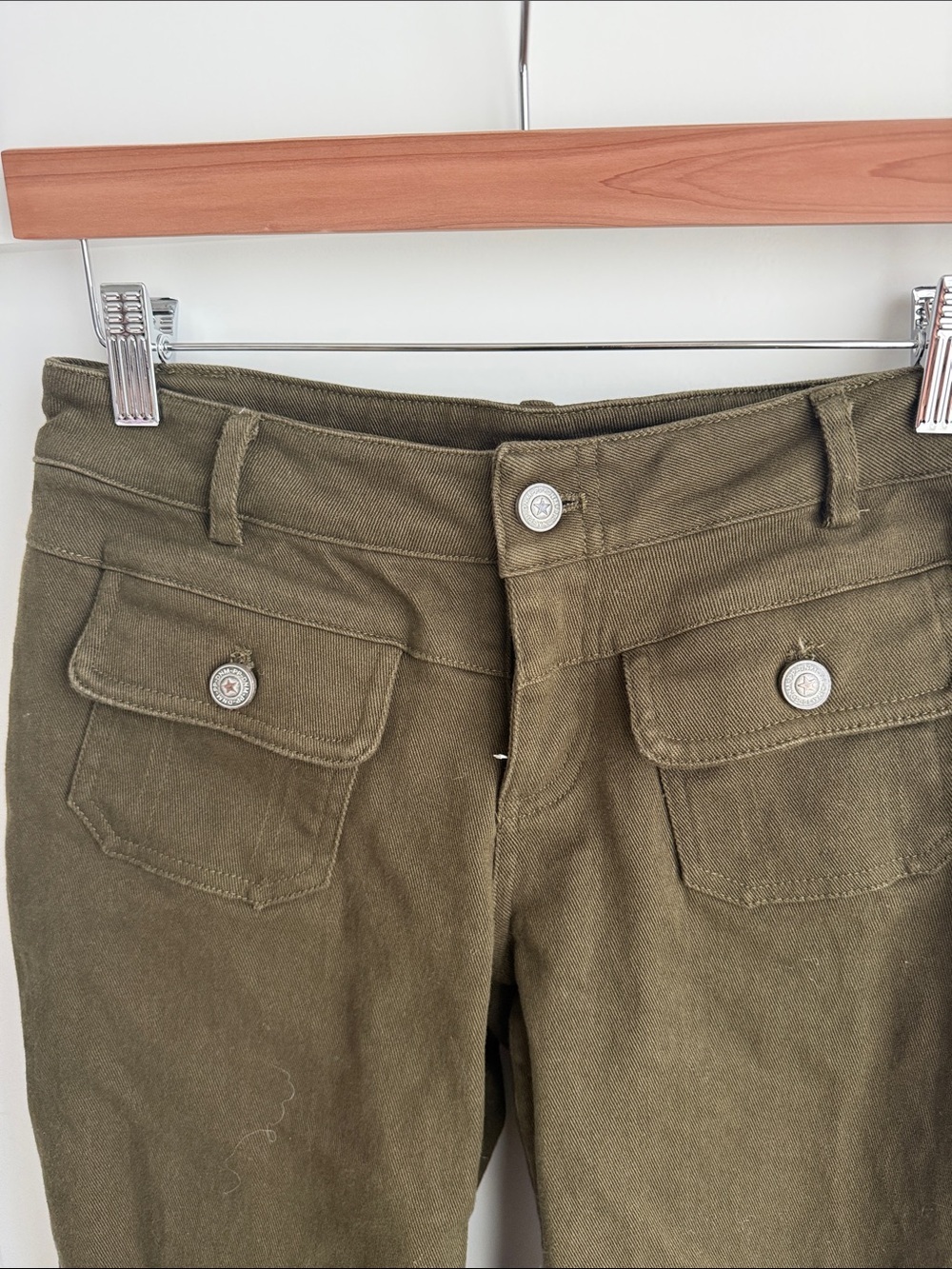 Princess Polly Benicale Low Rise Cargo Pants Olive - Picture 7 of 10